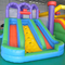 Διογκώσιμη ψευτοπαλλικαράς παιδιών UVproof, αλεξίπυρο Bouncy Castle με τη φωτογραφική διαφάνεια